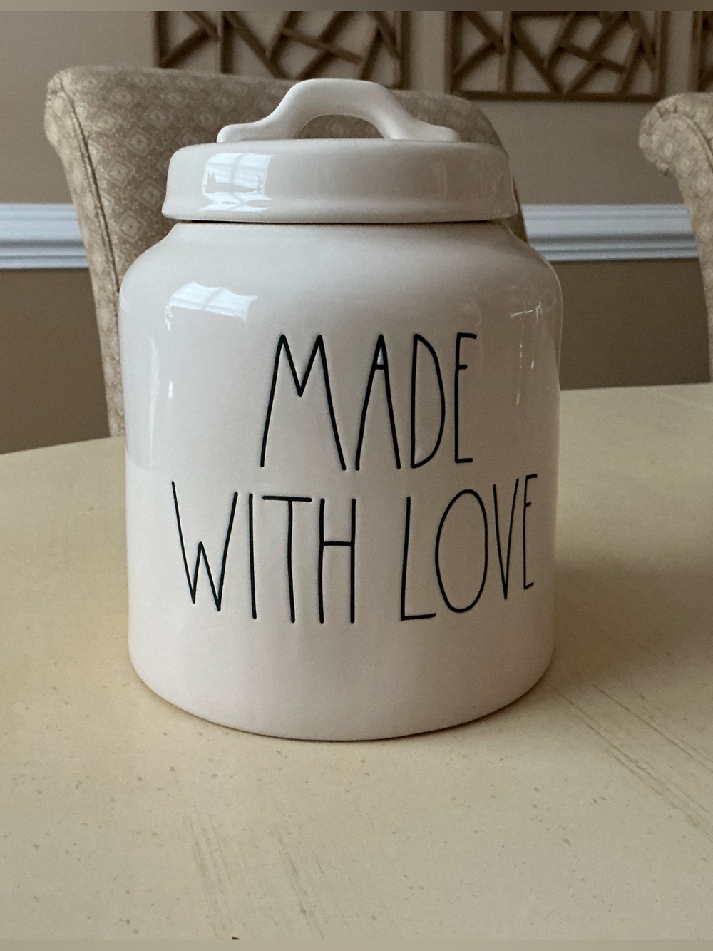 Brand New Rae Dunn Large MADE WITH LOVE Canister / Cookie Jar 🍪